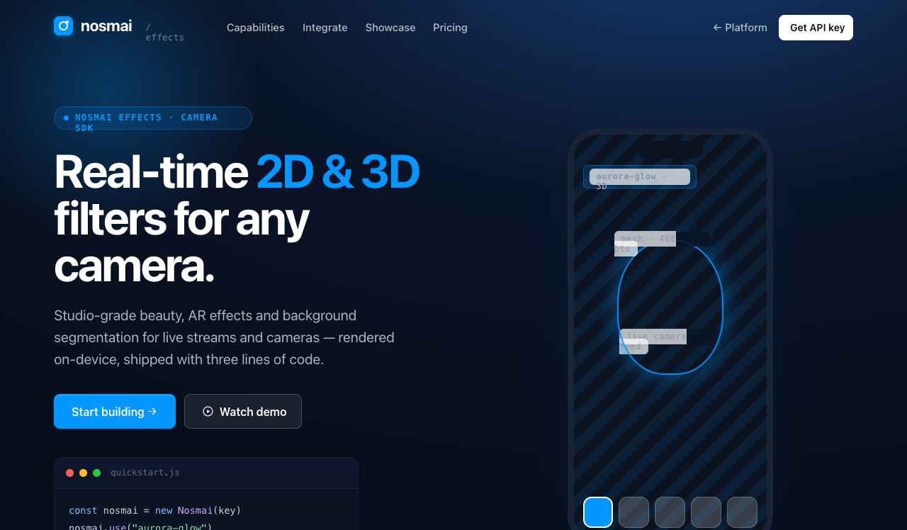 Nosmai Effects product hero